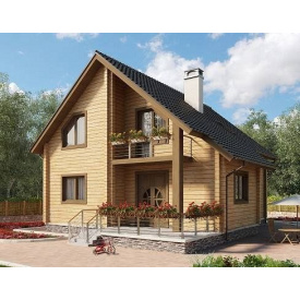 Будинок з профільованого бруса 14х10 м