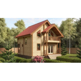 Будівництво будинку з профільованого бруса 7х7 м