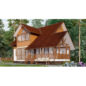 Дом из профилированного бруса 10х10 м