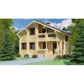 Будівництво будинку з оцилиндрованного колоди 8х9 м