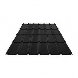 Металочерепиця Ruukki Decorrey Polyester Matt 0,5 мм Чорний