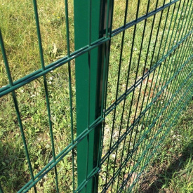 Панель ограждения ДУОС цинк с ПВХ покрытием 5,5х4,5х5,5 мм 200х50 мм 2,23х2,5 м