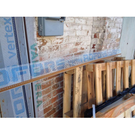 Профіль віконний примикання золотий дуб з манжетою і сіткою 6 мм