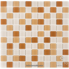 Скляна мозаїка Котто Кераміка GM 4016 C3 OCHRA D BEIGE M BEIGE W 300х300х4 мм