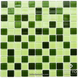 Скляна мозаїка Котто Кераміка GM 4029 C3 GREEN D GREEN M GREEN W 300х300х4 мм