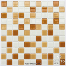 Стеклянная мозаика Котто Керамика GM 4036 C3 HONEY M HONE W WHITE 300х300х4 мм