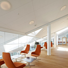 Акустична біла гладка матова плита Rockfon Blanka X 1200x600x22 мм з прихованою системою