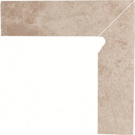 Клинкерный цоколь Paradyz Viano beige prawy 8,1x30 см