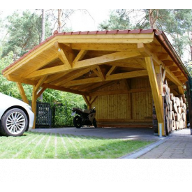 Будівництво дерев'яного навісу під замовлення