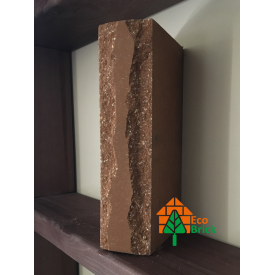 Кирпич облицовочный ECOBRICK луч ложок 250x120x65 мм терракот