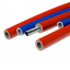 Теплоізоляція для труб із спіненого поліетилену Thermaflex S червона і синя 6 мм ДУ 15 мм м 2 Луцьк