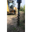 Оренда навісного гідравлічного ямобура на базі екскаватора-навантажувача Caterpillar 432f Київ