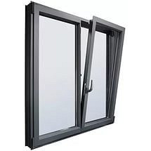 Поворотно-откидное окно из "холодного" алюминия, белое, Lorenzoline 40C, 1300*1400 Кропивницький