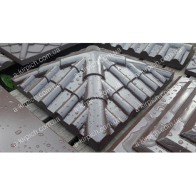 Кришка на паркан LAND BRICK Черепиця коричнева 450х450 мм