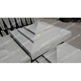 Кришка на паркан LAND BRICK Токіо сіра 400х400 мм