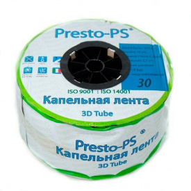 Капельная лента Presto-PS эмиттерная 3D Tube капельницы через 30 см 2,7 л/ч 500 м (3D-30-500)