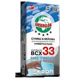 Клей для плитки ANSERGLOB BCX 33 25 кг