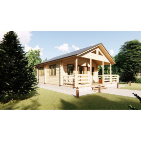 Будівництво будинку дворівневого з мансардою з профільованого бруса 8,0х8,0 м