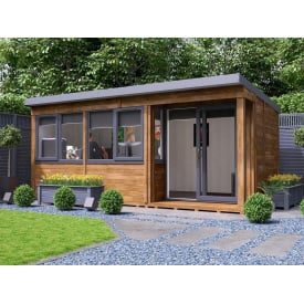 Садовий будиночок з профільованого бруса 5.5х2.5 м