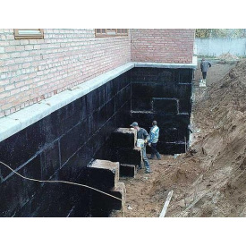 Влаштування гідроізоляції фундаментів