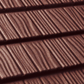 Композитная черепица QueenTile Shake 1-тайлова 1175x420 мм rosso