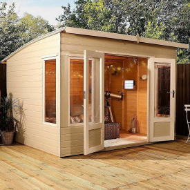 Беседка деревянная из профилированного бруса 2.4х2.9