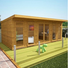 Беседка деревянная из профилированного бруса 3.1х6.1