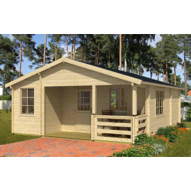 Дом деревянный из профилированного бруса 6х8