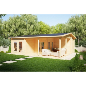 Дом деревянный из профилированного бруса 7х9