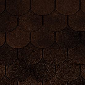 Битумная черепица RUFLEX Ornami Темный шоколад