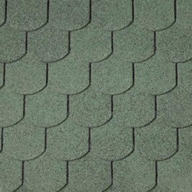Однослойная битумная черепица IKO SUPERGLASS BIBER зеленый