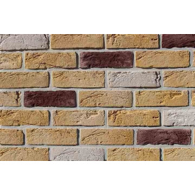 Облицовочная плитка Loft Brick Тоскана 210x65 мм Темно-коричневый с солью