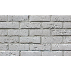 Облицовочная плитка Loft Brick Бельгийский 01 240x71 мм Белый