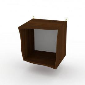 Полиця навісна Компаніт П-19 400х400х400 мм горіх