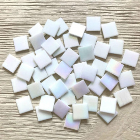 Скляна мозаїка Eco-Mosaic 20х20 мм 33х33 см біла (20IR02)