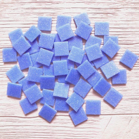 Стеклянная мозаика Eco-Mosaic 20х20 мм 33х33 см голубая (20L18)