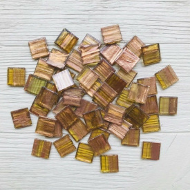 Скляна мозаїка Eco-Mosaic 20х20 мм 33х33 см коричнева (20Z34)