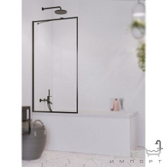 Шторка для ванны Radaway Idea Black PNJ 70 Frame 10001070-54-56 черный/прозрачное стекло Херсон