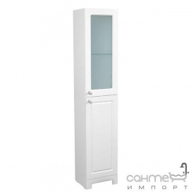 Пенал підлоговий з кошиком для білизни Аква Родос Класик 40 білий