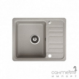 Кухонная мойка гранитная Adamant Small 570х455х180 крыло справа 04 серый