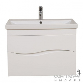 Тумба підвісна Аква Родос Альфа 80 см з умивальником Elit біла