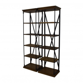 Парні стелажі для зберігання в стилі LOFT (Rack-048)
