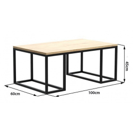 Журнальний столик у стилі LOFT (NS-970001162)