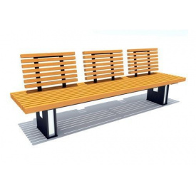 Скамейка парковая стиле LOFT (Street Bench - 47)