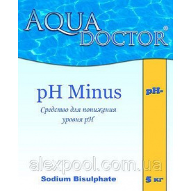 AquaDoctor pH Minus 25 кг Гранулированный препарат AquaDoctor pH Minus предназначен для снижения уровня pH