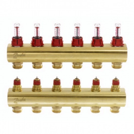 Danfoss Коллектор FHF 6F с расходомерам (088U0526)