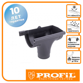 Воронка правая Р Profil 90 графитовая