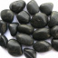 Мраморная галька черная Эбона 40-60 мм Дніпро