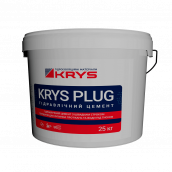 Швидкосхоплюючий гідравлічний цемент KRYS PLUG 25 кг