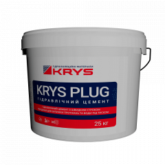 Швидкосхоплюючий гідравлічний цемент KRYS PLUG 25 кг Київ
